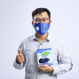 New 10/2019:  Khẩu trang than hoạt tính Asia Mask có van thoát không khí