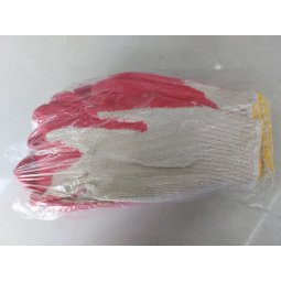 Găng tay len phủ lòng bàn tay 60gr màu đỏ