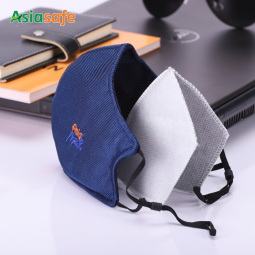 Khẩu trang vải than hoạt tính Asia Mask (dây thun có nút điều chỉnh)