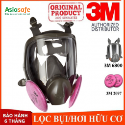 Mặt nạ 3M 6800 + Phin 2097 chống virus, vi khuẩn, bụi