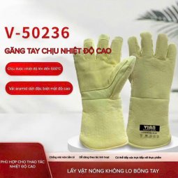 Găng tay chống nóng CHỊU NHIỆT 250-500 độ vải aramid VIAN